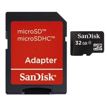 32GB SanDisk Class4 microSDHC Speicherkarte