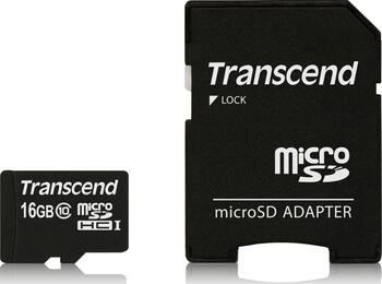 16GB Transcend Kit Class10 microSDHC Speicherkarte