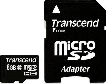 8GB Transcend Kit Class10 microSDHC Speicherkarte