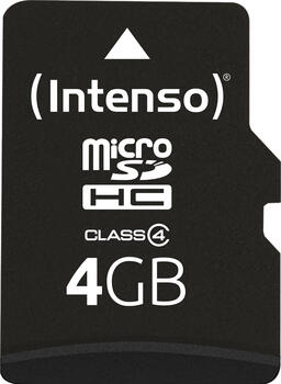4GB Intenso Kit Class4 microSDHC Speicherkarte 