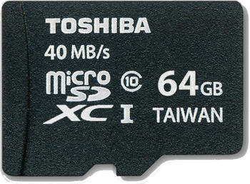 64GB Toshiba Professional Class10 microSDXC Speicherkarte