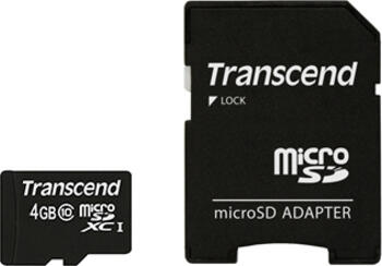 4GB Transcend Kit Class10 microSDHC Speicherkarte