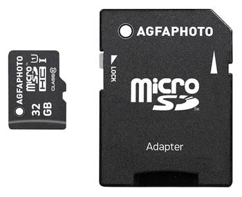 32GB AgfaPhoto Kit Class10 microSDHC Speicherkarte 