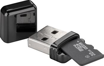 goobay MicroSD-Kartenlesegerät USB 2.0