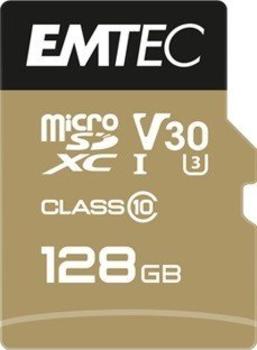 128GB Emtec SpeedIN PRO Class10 microSDXC Speicherkarte lesen: 95MB/s, schreiben: 85MB/s, Inkl. SD-Adapter