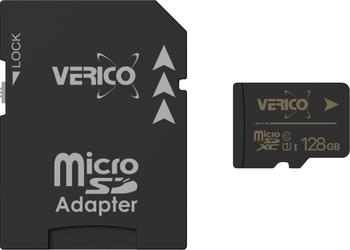 128 GB Verico microSDXC, UHS-I lesen 85MB/s, schreiben 20MB/s, inkl. SD-Adapter