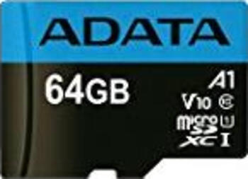 64 GB ADATA Premier microSDXC Kit Speicherkarte, lesen: 100MB/s, schreiben: 25MB/s