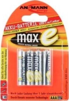 Ansmann NiMH Akku Micro AAA 800mAh maxE 4er Blister