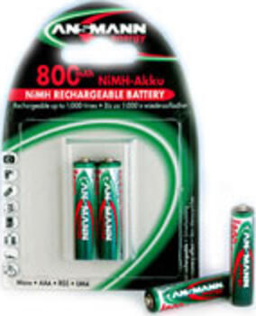 Ansmann Mignon NiMh 2x 800mAh AA für DECT-Telefone Akku