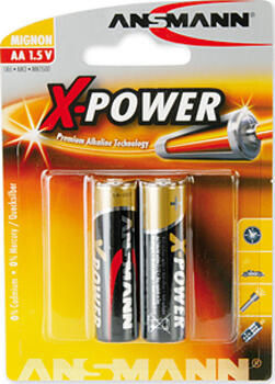 Ansmann Alkalinebatterie Mignon AA X-Power 2 Stück Ansmann Alkalinebatterie Mignon AA X-Power 2 Stück