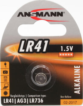 Ansmann Alkali 1,5V  LR41 Knopfzelle