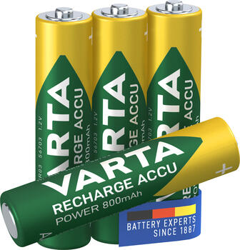 Varta Ready2Use Accu Micro AAA NiMH 800mAh, 4er-Pack 