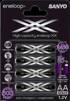 Sanyo eneloop XX Mignon AA NiMH Akku 2500mAh 4er-Pack