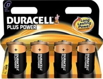 Duracell Plus Power D Batterie 4er Pack 