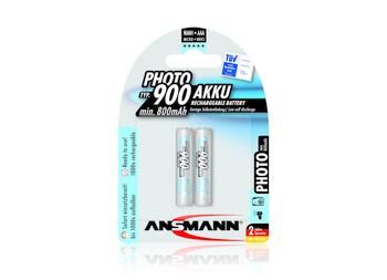 Ansmann Photo NiMH Akku Micro AAA Typ 900 maxE 2er Blister 
