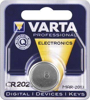 Varta Lithium-Knopfzelle CR2025 3V