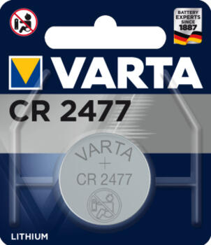 1er-Pack Varta CR2477&comma; 3V 650mAh Lithium Knopfzelle