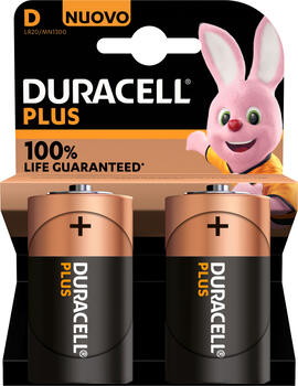 Duracell Plus Mono D, 2er-Pack 