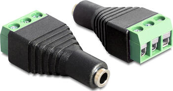Delock Adapter Klinke Buchse 3,5 mm > Terminalblock 3 Pin 