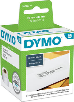 Dymo Adress-Etiketten 28 x 89 mm weiß Dymo Adress-Etiketten 28 x 89 mm weiß