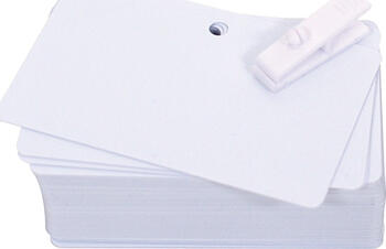 Evolis Bedruckbare Blanko-Plastikkarten, 100er-Pack 
