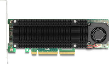 DeLock 2x NVMe M&period;2 Key M mit Raid PCIe x8 Controller Low Profile Formfaktor