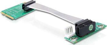 Delock Riser Karte Mini PCI Express x1 links gerichtet 13 cm 