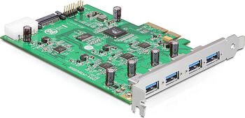 Delock PCIe Card x4 > 4 x extern USB 3.0-A (Quad Channel) 
