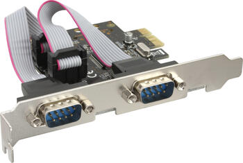 InLine Schnittstellenkarte, 2x Seriell 9-pol, PCIe 