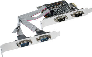 InLine Schnittstellenkarte, 4x Seriell, PCIe x1 