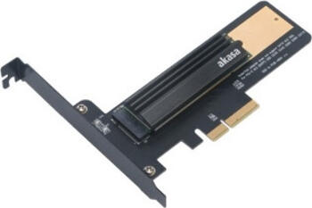 Akasa M.2 SSD > PCIe adapter card with heatsink cooler, PCIe 3.0 x4