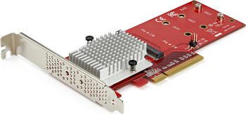 StarTech.com x8 Dual M.2 PCIe SSD-Adapter - PCIe 3.0 PCI Express M.2 SSD Adapter Card, for PCIe NVMe and PCIe