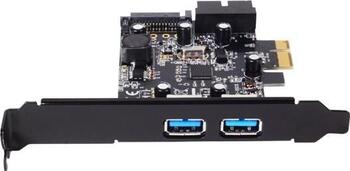 SilverStone EC04-E, 4x USB 3.0, PCIe 2.0 x1, Low Profile 