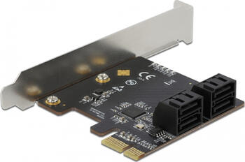 4 Port SATA PCI Express x1 Karte - Low Profile Formfaktor 