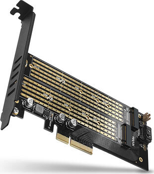 AXAGON PCIe -> M.2 PCIe, SATA -> M.2 SATA, PCIe 3.0 x4 