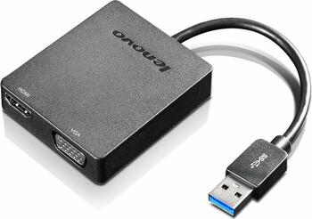 Lenovo Universal USB 3.0 to VGA/HDMI USB A Schwarz 