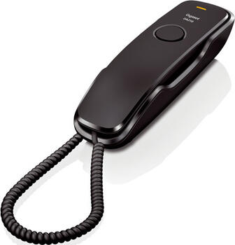Gigaset DA210 Platzsparendes Kompakttelefon schwarz 