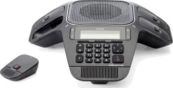 Auerswald COMfortel C-400 schwarz, IP-Konferenz-Telefon mit vier schnurlosen Mikrofonen