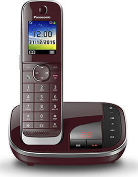 Panasonic KX-TGJ320 rot, DECT Schnurlostelefon mit Anrufbeantworter