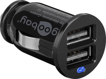 goobay USB-Autoladegerät 2,1A kompakte Stromversorgung 