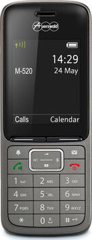 Auerswald COMfortel M520 schwarz/grau, elegantes DECT/ VoIP Schnurlostelefon für Auerswald DECT-Server