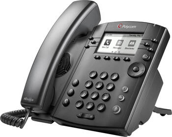 Polycom VVX 301 IP Phone, VoIP-Telefon (schnurgebunden), Anruferanzeige (CLIP), MS Skype for Business Edition