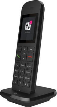 Telekom Speedphone 12 schwarz, Mobilteil (schnurlos), Anruferanzeige, Freisprecheinrichtung, strahlungsreduziert