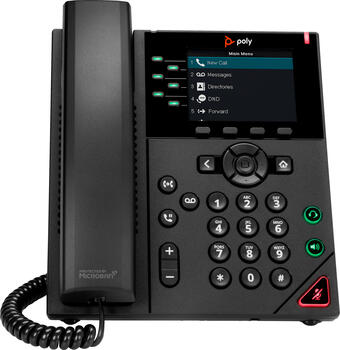 Polycom VVX 350 IP Phone, VoIP-Telefon (schnurgebunden), Anruferanzeige, Freisprecheinrichtung, Wideband, SIP, progra