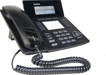 Agfeo SENSORfon ST53 IP schwarz, VoIP-Telefon (schnurgebunde Anruferanzeige, Freisprecheinrichtung, Displaytasten (3), pr