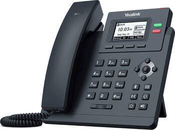 Yealink SIP-T31G, VoIP-Telefon (schnurgebunden), PoE Freisprecheinrichtung, Wideband, SIP (2 Accounts)