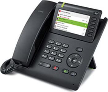 Unify OpenScape Desk Phone CP600 schwarz, VoIP-Telefon (schnurgebunden), Anruferanzeige, Freisprecheinrichtung, Wid