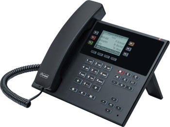 Auerswald COMfortel D-110 schwarz, VoIP-Telefon Anruferanzeige, Freisprecheinrichtung, Wideband, SIP