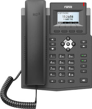 Fanvil X3SG Lite schwarz, VoIP-Telefon (schnurgebunden), Anruferanzeige, Freisprecheinrichtung, SIP (2 Accounts)