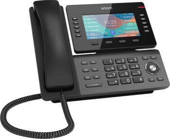 snom D865 schwarz, VoIP-Telefon (schnurgebunden), Anruferanz Freisprecheinrichtung, Wideband, SIP (12 Accounts)